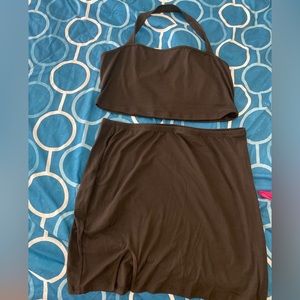 skirt set black